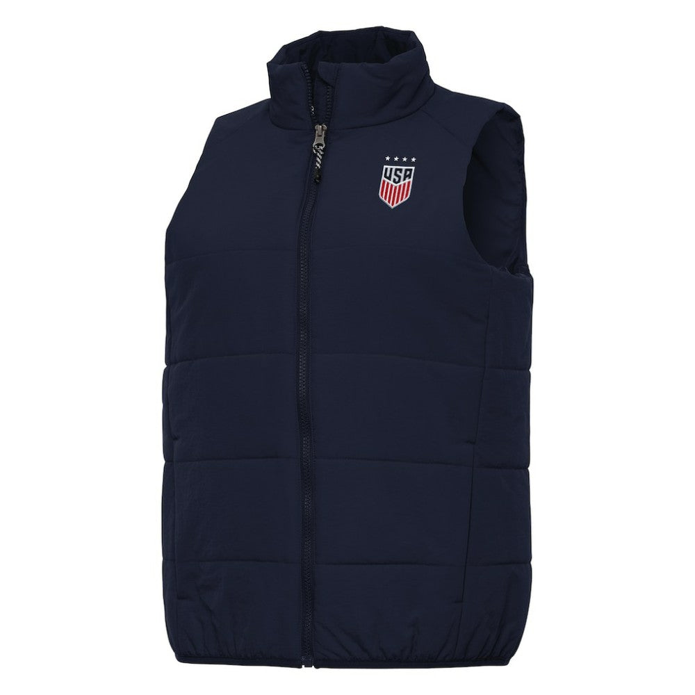USWNT Antigua Women's Experience Full-Zip Vest - Navy