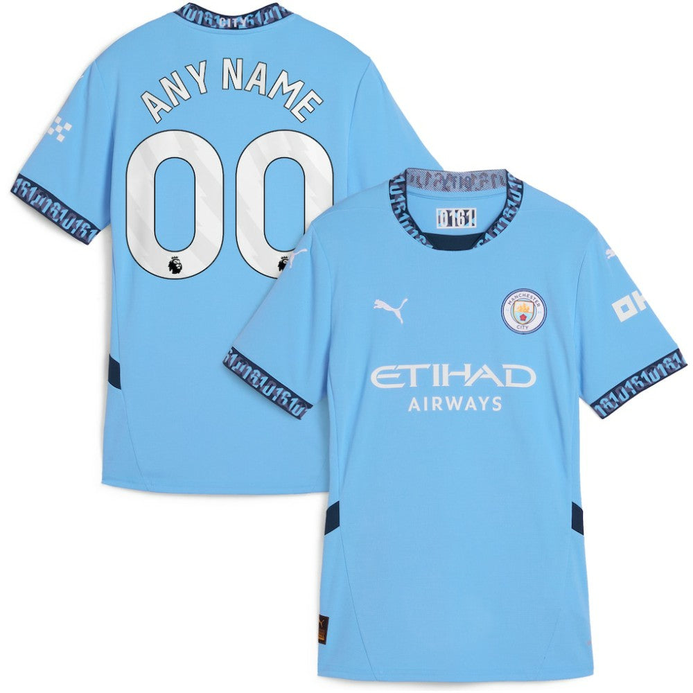 Puma Manchester City Women's 2024/25 Home Replica Custom Jerseys - Light Blue