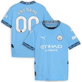 Puma Manchester City Youth 2024/25 Home Replica Custom Jerseys - Light Blue