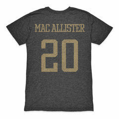 Alexis Mac Allister Argentina National Team 1863FC Player Retro Tri-Blend T-Shirts - Heather Black