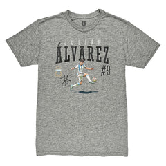Julián Álvarez Argentina National Team 1863FC Snapshot Tri-Blend T-Shirts - Heather Gray