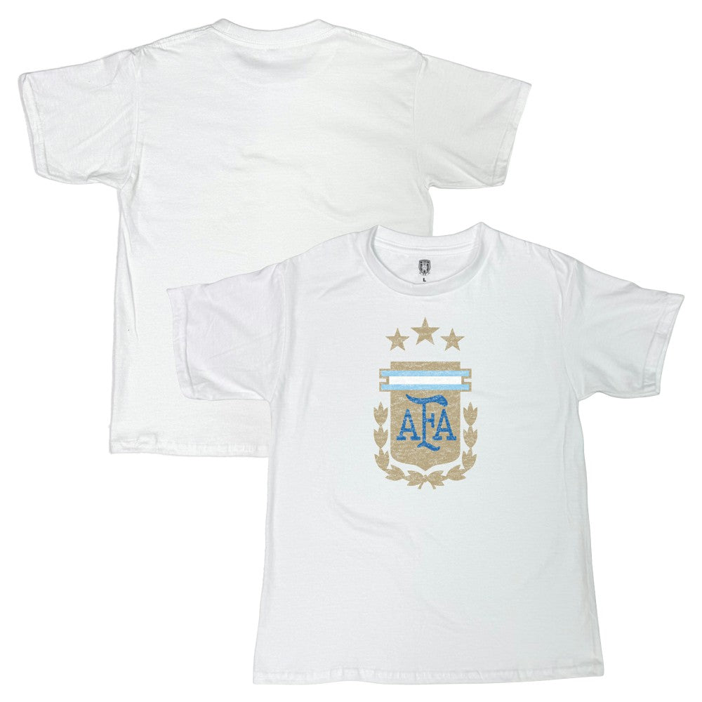 Argentina National Team 1863FC Youth Badge T-Shirts - White