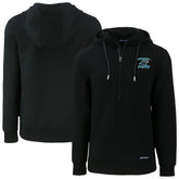 Carolina Panthers Cutter & Buck Roam Eco Recycled Half-Zip Hoodie Black - NFL