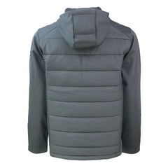 Carolina Panthers Cutter & Buck Evoke Hybrid Eco Softshell Recycled Full-Zip Hoodie Jacket Gray - NFL