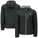 Atlanta Falcons Cutter & Buck Rainier PrimaLoft Eco Insulated Full-Zip Puffer Jacket Black - NFL