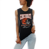 Cincinnati Bengals Gameday Couture Women's Preseason Opener Racerback Tank Top Black - NFL