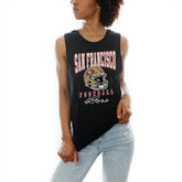 San Francisco 49ers Gameday Couture Women's Preseason Opener Racerback Tank Top Black - NFL