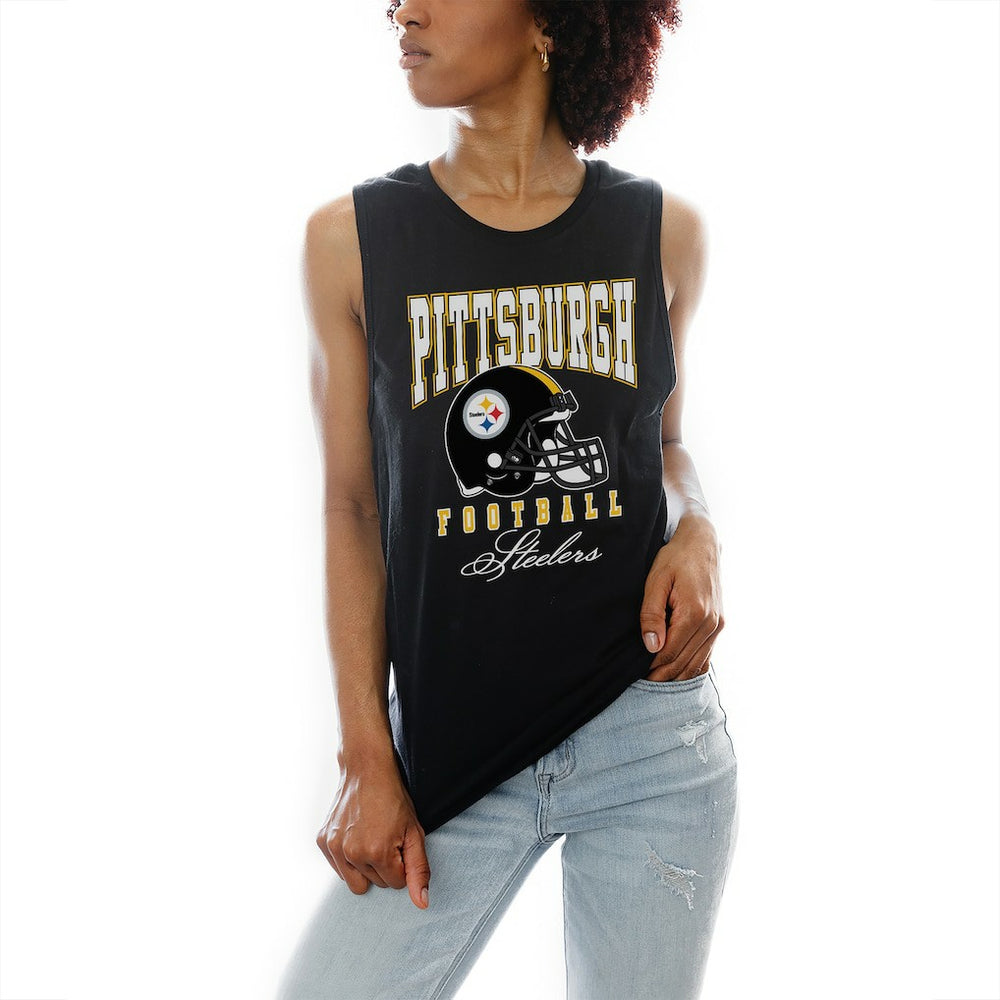 Pittsburgh Steelers Gameday Couture Women's Preseason Opener Racerback Tank Top Black - NFL