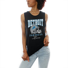 Detroit Lions Gameday Couture Women's Preseason Opener Racerback Tank Top Black - NFL