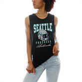 Seattle Seahawks Gameday Couture Women's Preseason Opener Racerback Tank Top Black - NFL