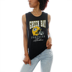 Green Bay Packers Gameday Couture Women's Preseason Opener Racerback Tank Top Black - NFL