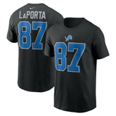 Sam LaPorta Detroit Lions Name & Number T-Shirt Black - Nike
