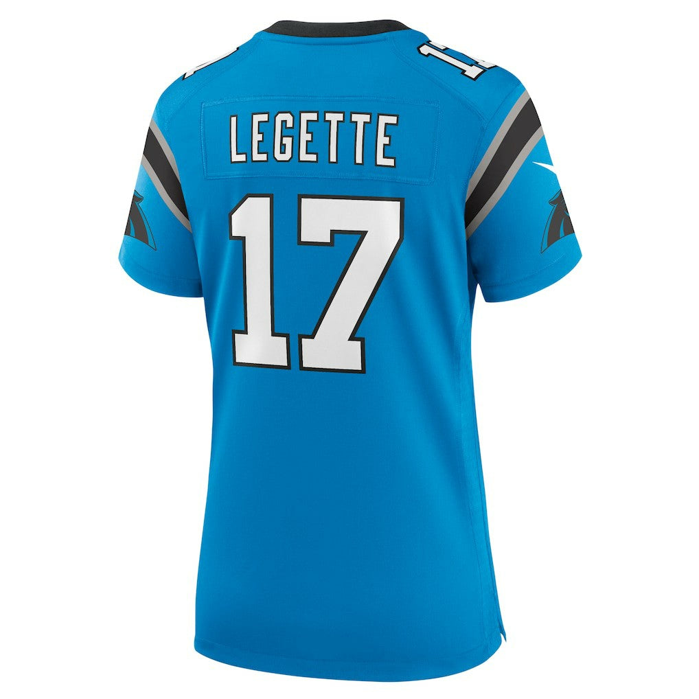 Xavier Legette Carolina Panthers Women's Alternate Game Jersey - Blue | NFL Jerseys