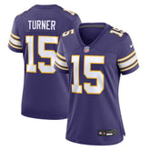 Dallas Turner Minnesota Vikings Women's Alternate Game Jersey Purple - Nike