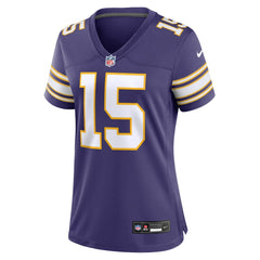 Dallas Turner Minnesota Vikings Women's Alternate Game Jersey Purple - Nike