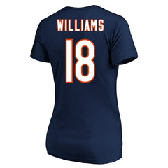 Caleb Williams Chicago Bears Women's Plus Size Fair Catch Name & Number Scoop Neck T-Shirt Navy - NFL