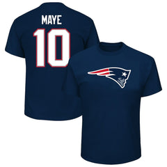 Drake Maye New England Patriots Big & Tall Player Name & Number T-Shirt Navy - Fanatics