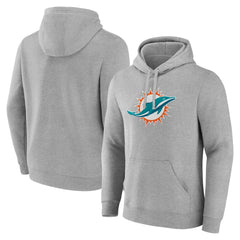 Miami Dolphins Deliver Fleece Pullover Hoodie Heather Gray - Fanatics