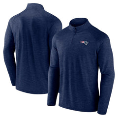New England Patriots Head-to-Head Raglan Quarter-Zip Jacket Navy - Fanatics