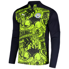 Puma Manchester City 2024/25 Pre-Match dryCELL Quarter-Zip Top - Black