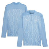 Puma Manchester City 2024/25 Pre-Match dryCELL Quarter-Zip Top - Light Blue