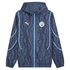 Puma Manchester City 2024/25 Pre-Match Anthem dryCELL Full-Zip Hoodie Jacket - Blue