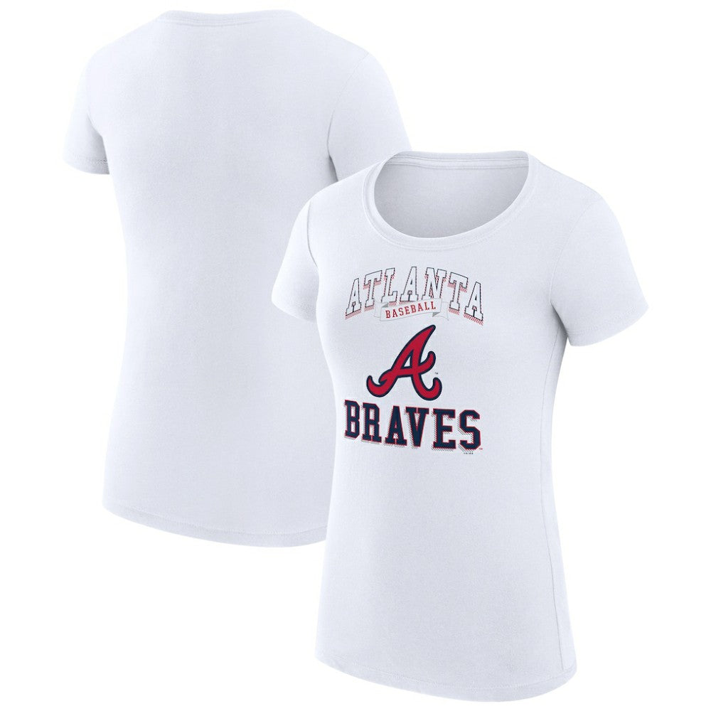 Atlanta Braves G-III 4Her by Carl Banks Women's Super-Slim Fit Lightweight Team Logo Graphic T-Shirt Sale