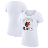 Baltimore Orioles G-III 4Her by Carl Banks Women's Super-Slim Fit Lightweight Team Logo Graphic T-Shirt Lifestyle