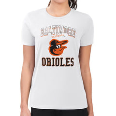 Baltimore Orioles G-III 4Her by Carl Banks Women's Super-Slim Fit Lightweight Team Logo Graphic T-Shirt Lifestyle