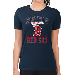Boston Red Sox G-III 4Her by Carl Banks Women's Super-Slim Fit Lightweight Team Logo Graphic T-Shirt Lifestyle
