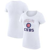 Chicago Cubs G-III 4Her by Carl Banks Women's Super-Slim Fit Lightweight Team Logo Graphic T-Shirt for sale