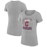Cleveland Guardians G-III 4Her by Carl Banks Women's Super-Slim Fit Lightweight Team Logo Graphic T-Shirt Clearance