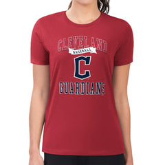 Cleveland Guardians G-III 4Her by Carl Banks Women's Super-Slim Fit Lightweight Team Logo Graphic T-Shirt Lifestyle