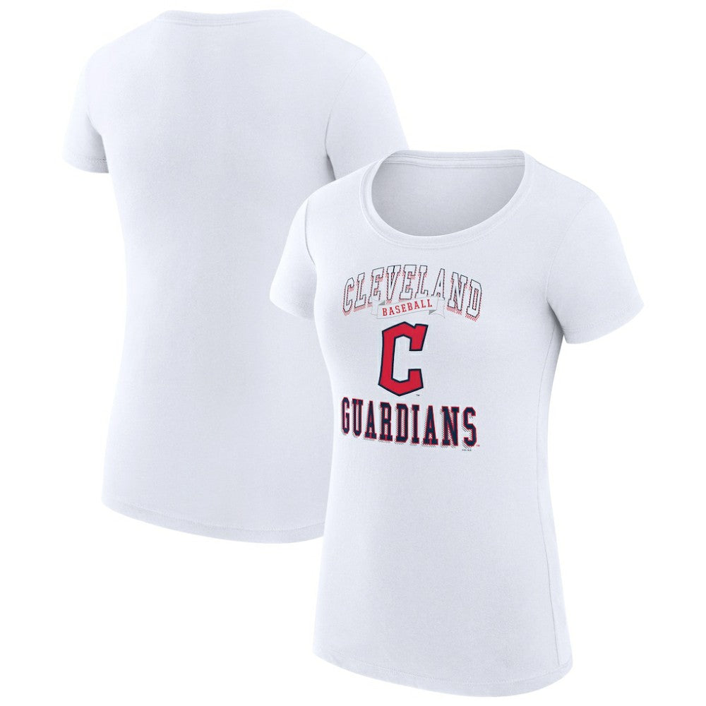 Cleveland Guardians G-III 4Her by Carl Banks Women's Super-Slim Fit Lightweight Team Logo Graphic T-Shirt Lifestyle