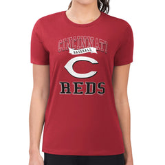 Cincinnati Reds G-III 4Her by Carl Banks Women's Super-Slim Fit Lightweight Team Logo Graphic T-Shirt Sale