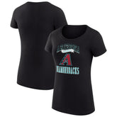 Arizona Diamondbacks G-III 4Her by Carl Banks Women's Super-Slim Fit Lightweight Team Logo Graphic T-Shirt Lifestyle