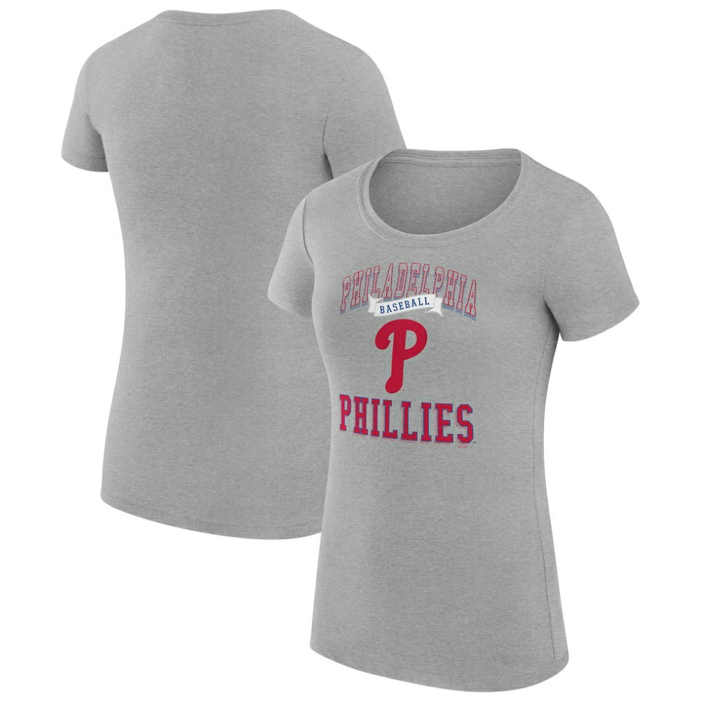 Philadelphia Phillies G-III 4Her by Carl Banks Women's Super-Slim Fit Lightweight Team Logo Graphic T-Shirt discount
