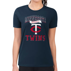 Minnesota Twins G-III 4Her by Carl Banks Women's Super-Slim Fit Lightweight Team Logo Graphic T-Shirt Lifestyle