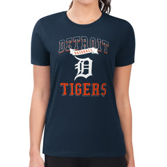 Detroit Tigers G-III 4Her by Carl Banks Women's Super-Slim Fit Lightweight Team Logo Graphic T-Shirt On Sale