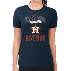 Houston Astros G-III 4Her by Carl Banks Women's Super-Slim Fit Lightweight Team Logo Graphic T-Shirt Sale