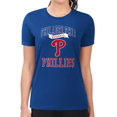 Philadelphia Phillies G-III 4Her by Carl Banks Women's Super-Slim Fit Lightweight Team Logo Graphic T-Shirt discount