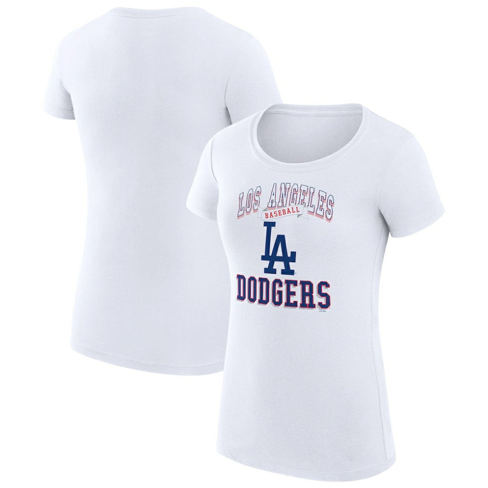 Los Angeles Dodgers G-III 4Her by Carl Banks Women's Super-Slim Fit Lightweight Team Logo Graphic T-Shirt Sale