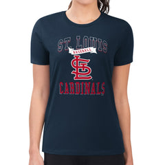 St. Louis Cardinals G-III 4Her by Carl Banks Women's Super-Slim Fit Lightweight Team Logo Graphic T-Shirt Clearance