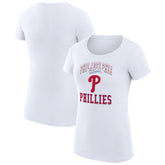 Philadelphia Phillies G-III 4Her by Carl Banks Women's Super-Slim Fit Lightweight Team Logo Graphic T-Shirt for sale