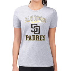 San Diego Padres G-III 4Her by Carl Banks Women's Super-Slim Fit Lightweight Team Logo Graphic T-Shirt discount