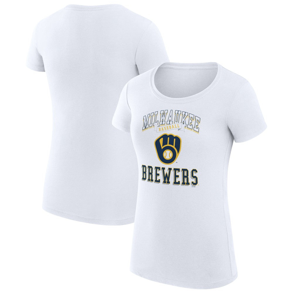 Milwaukee Brewers G-III 4Her by Carl Banks Women's Super-Slim Fit Lightweight Team Logo Graphic T-Shirt for sale
