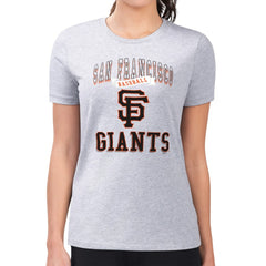San Francisco Giants G-III 4Her by Carl Banks Women's Super-Slim Fit Lightweight Team Logo Graphic T-Shirt for sale