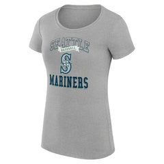 Seattle Mariners G-III 4Her by Carl Banks Women's Super-Slim Fit Lightweight Team Logo Graphic T-Shirt Lifestyle