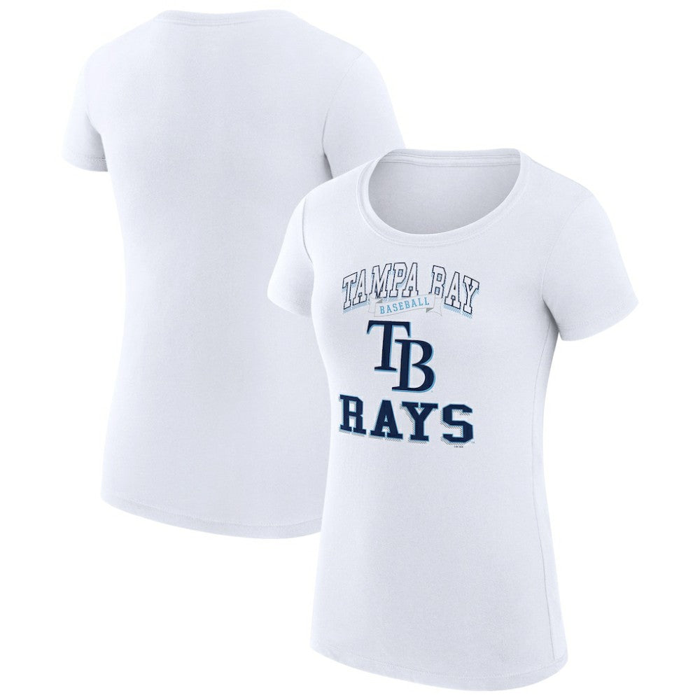 Tampa Bay Rays G-III 4Her by Carl Banks Women's Super-Slim Fit Lightweight Team Logo Graphic T-Shirt Lifestyle