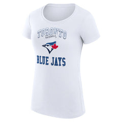 Toronto Blue Jays G-III 4Her by Carl Banks Women's Super-Slim Fit Lightweight Team Logo Graphic T-Shirt Sale